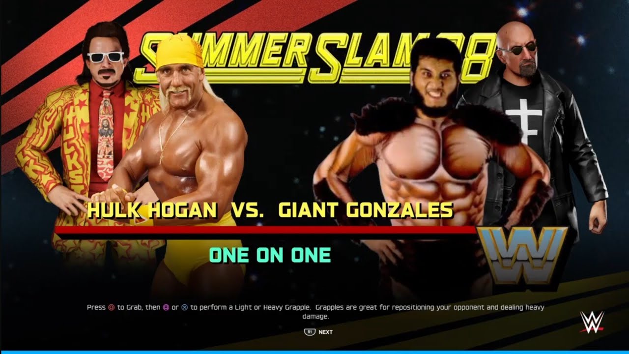 Hulk Hogan vs Giant Gonzalez. Summerslam.  WWE 2K25