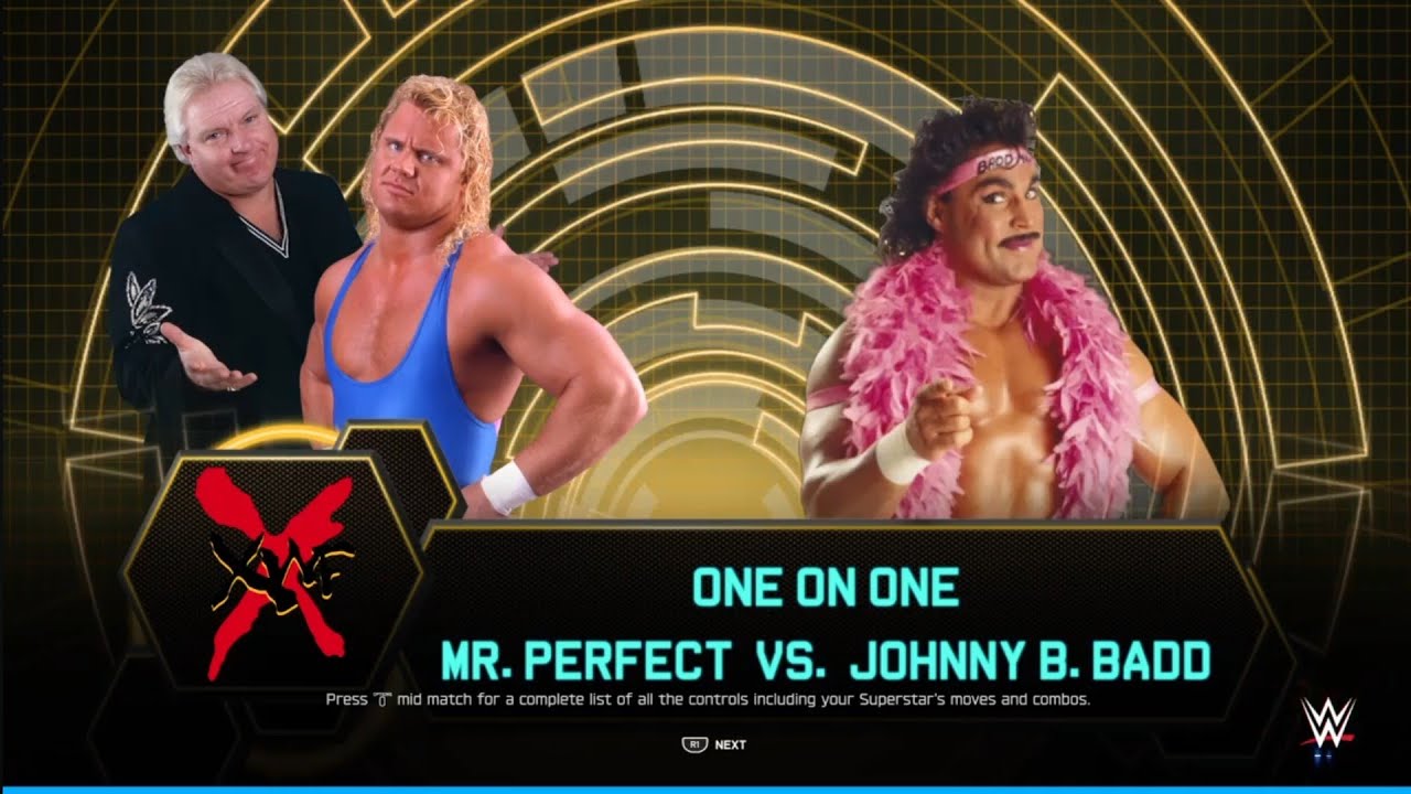 Mr Perfect vs Johnny B Bad. XWF. WWE 2K25