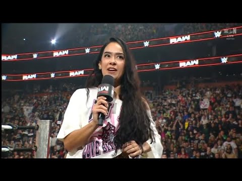 AJ lee confronts Becky Lynch _WWE Raw 23 March 2026