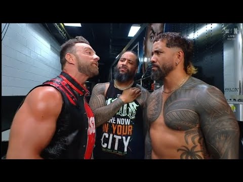 The Usos & LA knight backstage segment _WWE Raw 23 March 2026