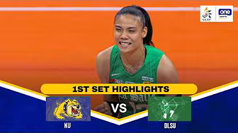 NU vs. DLSU | SET 1 HIGHLIGHTS | UAAP SEASON 88 WOMEN’S VOLLEYBALL ROUND 1 | MAR. 15, 2026
