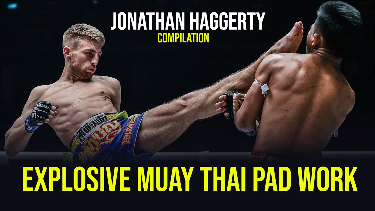 Jonathan Haggerty Explosive Muay Thai Pad Work Compilation