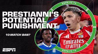 Could Prestianni face a 10-game ban for his comments on Vinicius Jr.’s celebration? | ESPN FC