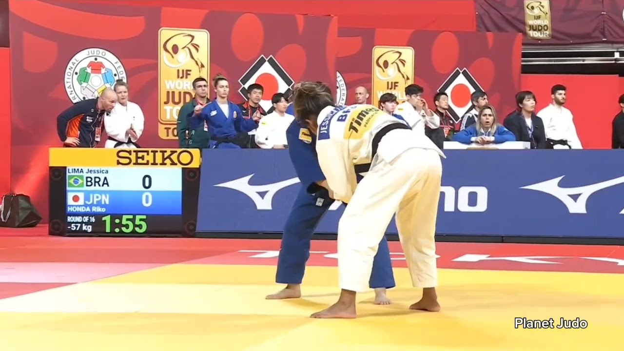 Jessica LIMA 🇧🇷 🆚️ Riko HONDA 🇯🇵 | 2 раунд/-57кг | Большой Шлем Токио 2023