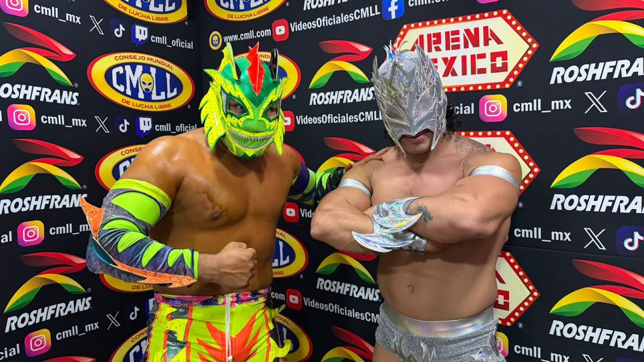 Camaleón Jr. y Draego: Agradecidos con el CMLL que está confiando en esta generación 