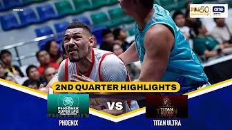 PHOENIX vs TITAN ULTRA | 2ND QUARTER HIGHLIGHTS | PBA SEASON 50 COMMISSIONER’S CUP