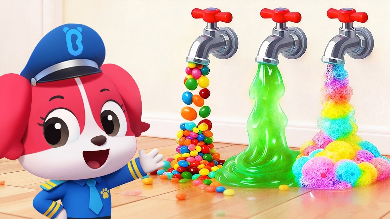 🔴LIVE | Kids Play with Magic Faucet | Don't Waste Water | Good Habits | Cartoon | Sheriff Labrador