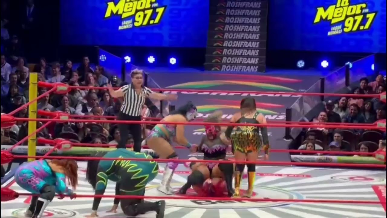 CMLL: Marcela, Jarochita y Skadi Vs Keira, Olympia y Zeuxis 