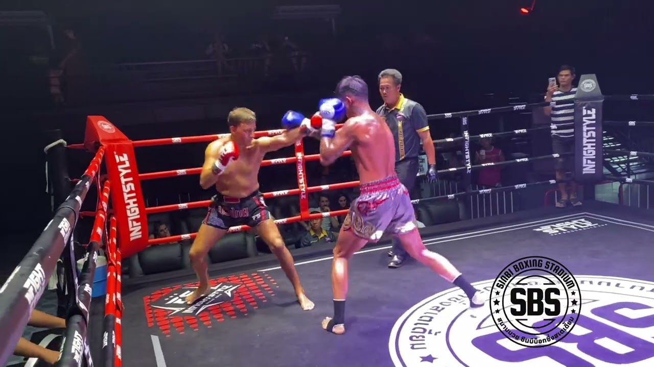 Jesus Sinbi Muay Thai 🇪🇸 (red) Harley Bangtao Muay Thai & MMA  🇦🇺 (blue)