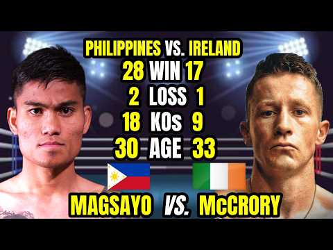 LATEST 2026 | MAGSAYO VS McCRORY | TUMILAPON BAGSAK! TINAMAAN NI MAGSAYO!
