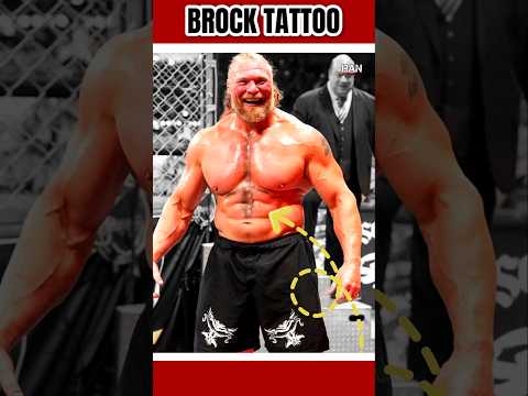 Brock Lesnar Got His Sword Tattoo While Drunk 😳 #wwe #shorts