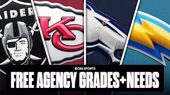 Free Agency Grades & Biggest Needs for EVERY AFC West Team | Raiders, Chiefs, Broncos, & Chargers