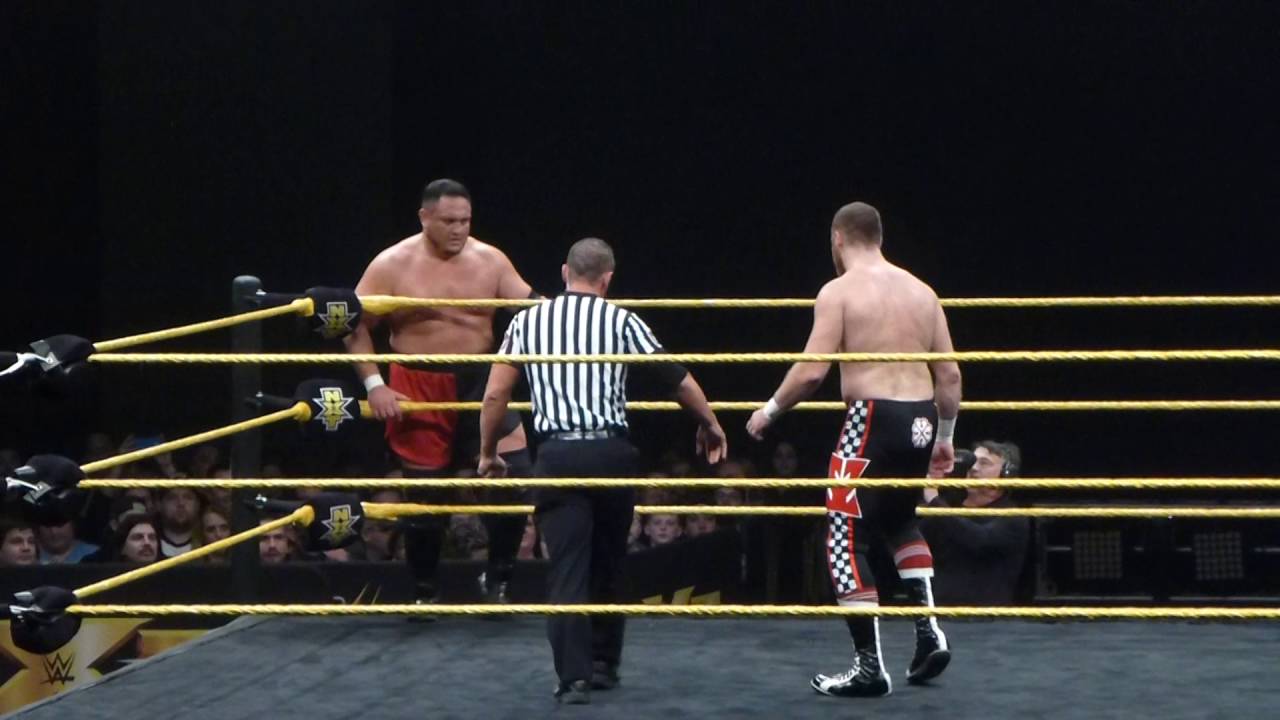 Sami Zayn vs Samoa Joe at NXT LIVE (Part 1)