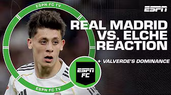 Luis Garcia credits Real Madrid's younger players in win vs. Elche 👏 | ESPN FC
