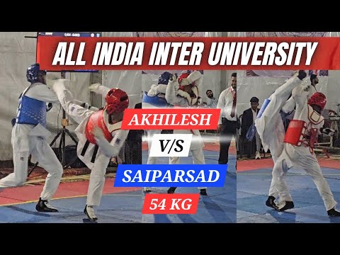54kg Taekwondo Full Fight | All India Inter University | Fair Play Match #taekwondo 