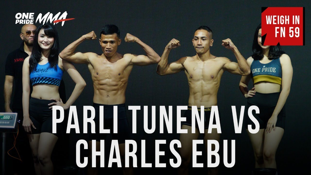 WEIGH IN CHARLES EBU VS PARLI TUNENA | FIGHT NIGHT 59 ONE PRIDE MMA