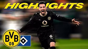 Bensebaini cool from the spot | BVB 3–2 Hamburger SV | Highlights