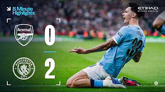 HIGHLIGHTS | Carabao Cup Final 2026 | Arsenal 0-2 Man City | Dream O'Reilly brace to win the cup!