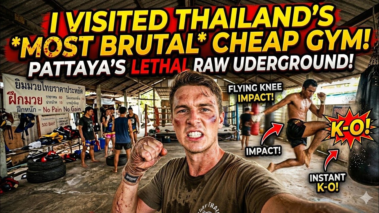 I Tried a Cheap Open-Air Muay Thai Gym in Pattaya 🇹🇭 (Real Experience)