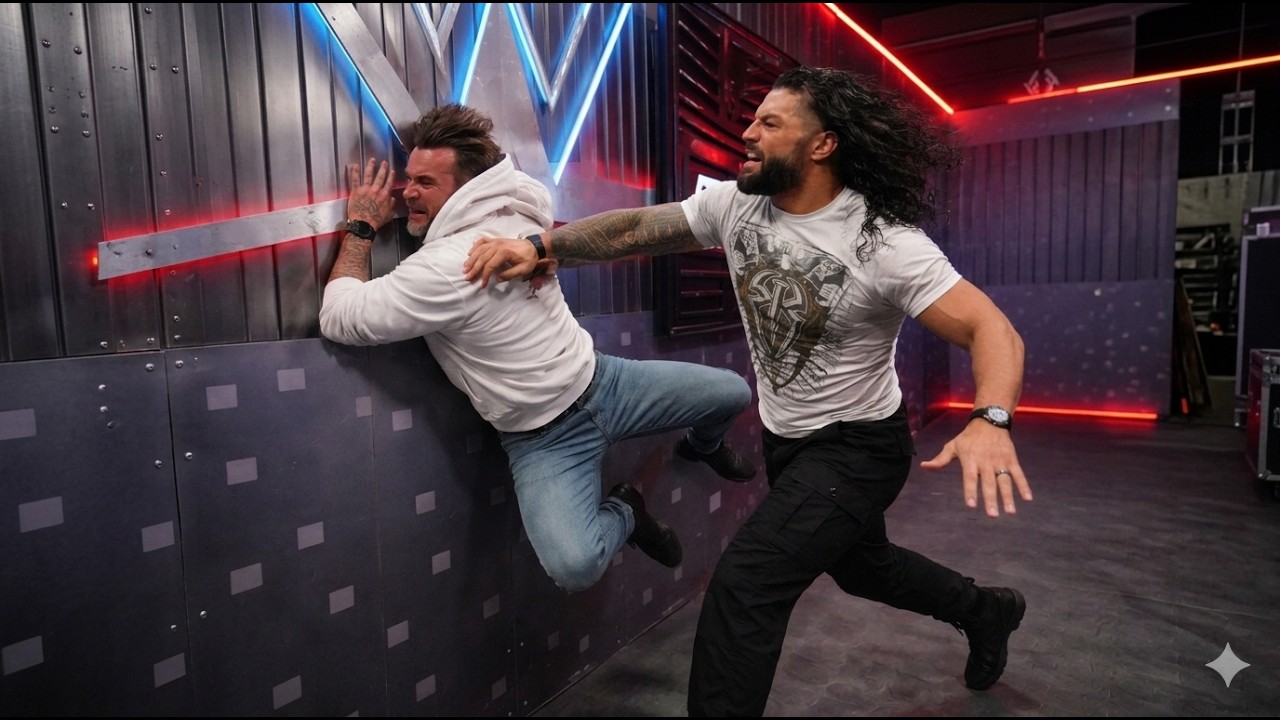 Roman Reigns Crushes CM Punk Backstage - Raw went off air WWE RAW Highlights