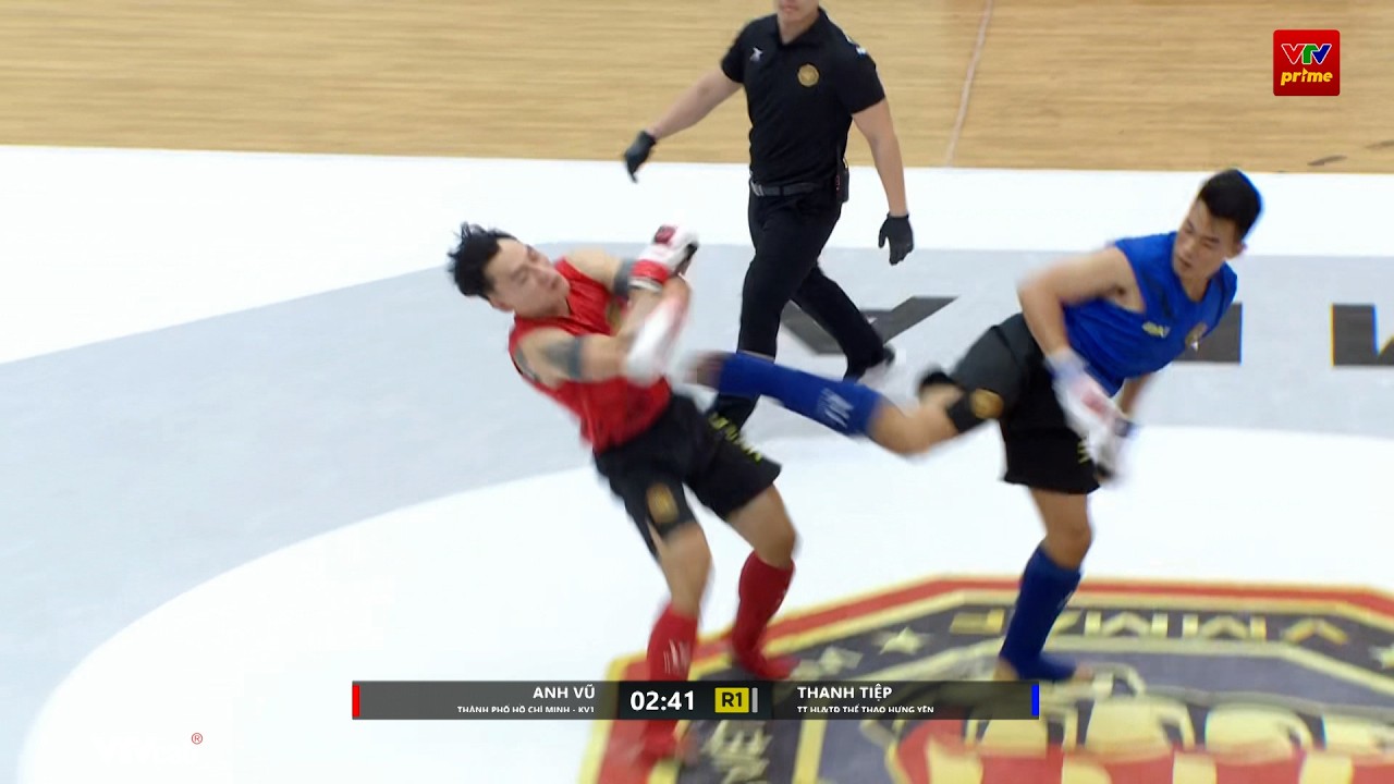🥊ANH VŨ vs THANH TIỆP | Võ sĩ Hưng Yên công quá cháy khiến đối thủ bỏ cuộc vì chấn thương