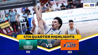 PHOENIX vs MERALCO | 4TH QUARTER HIGHLIGHTS | PBA SEASON 50 COMMISSIONER’S CUP