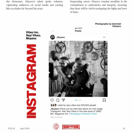 Instagram ft. Seyi Vibez cover art