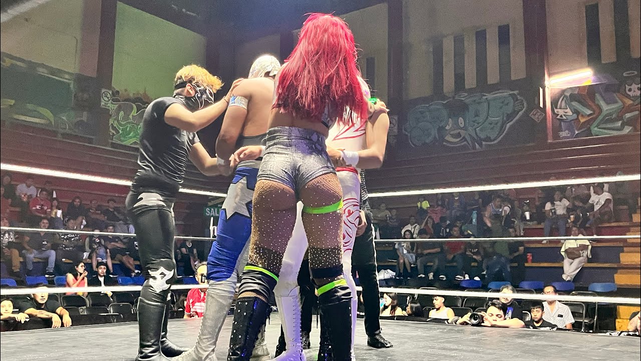Airam, Príncipe Aslan y Estrella de Plata Jr Vs Therius, Rumba y Contreras Jr