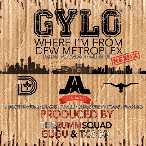 Where I'm from DFW Metroplex (Dallas, Fort Worth, Arlington) [Remix] [feat. Junior Hawkins, Lil Cas, Deville, Suave Dre, V Dogg & Pikahsso] cover art