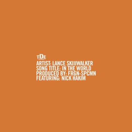 In the World ft. Nick Hakim cover art