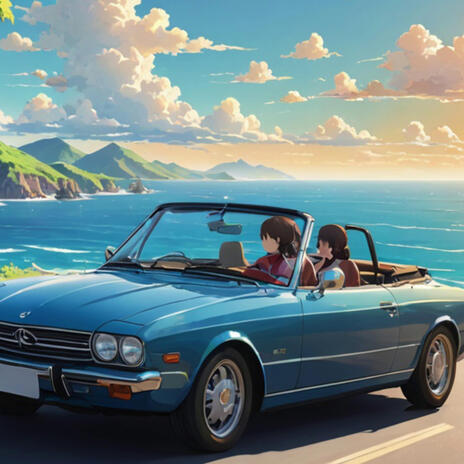 blue sky blue sea wonderful driving cover art