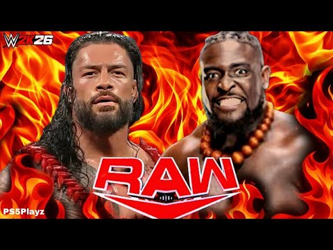 Roman Reigns vs Oba Femi Wwe Raw 02 April 2026 Extreme Rules WWE2K26 - PS5 4K Game Play #wwe2k26