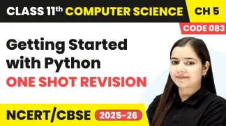 Class 11 Computer Science (Course Code: 083) - By Shraddha Mam | Complete CBSE Course | All Chapters Available (2026) poster