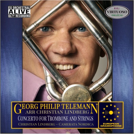 Telemann: Concerto for Trombone and Strings: II Allegro ft. Christian Lindberg & Camerata Nordica cover art