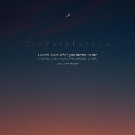 i never knew what you meant to me ft. NeverxHappy cover art