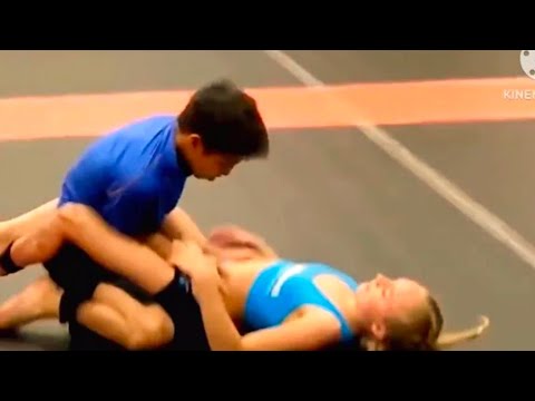 GIRL vs BOY: You Won't Believe How This Grappling Match Ended! 🥱(Total Shock)🥱