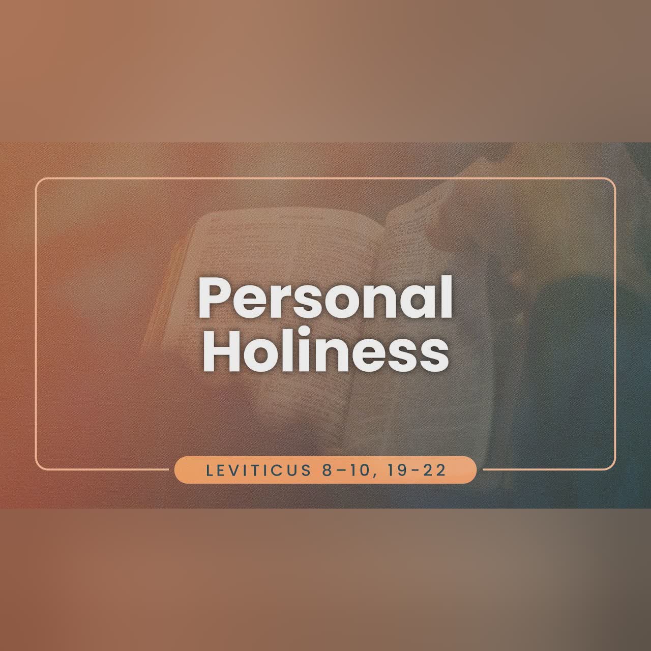 Personal Holiness | Dr. Stephen Tan