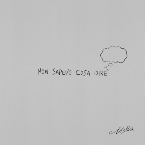 Non sapevo cosa dire cover art
