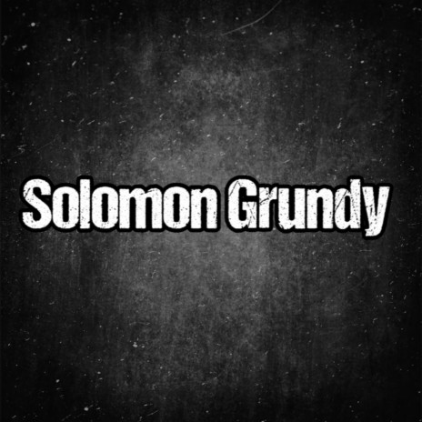 Solomon Grundy cover art