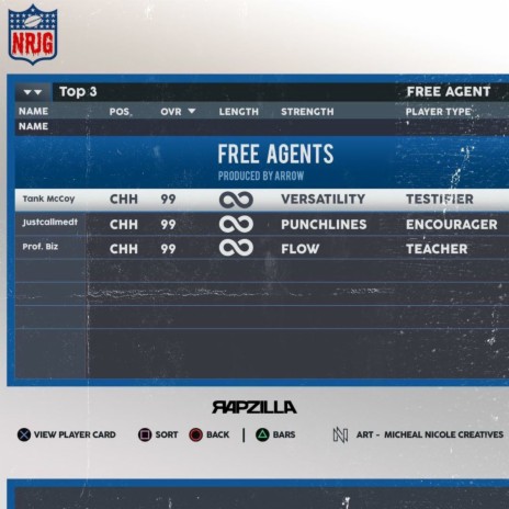 Free Agents ft. Rapzilla, Justcallmedt & Prof. Biz cover art
