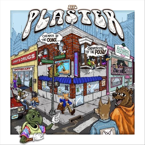 Plastered cover art