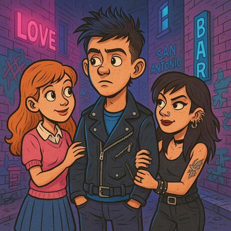 Neon confessions Retro cover art