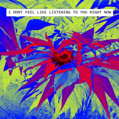 I Dont Feel Like Listening To You cover art