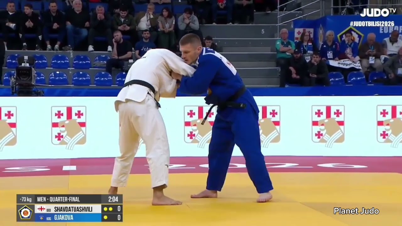 Lasha SHAVDATUASHVILI 🇬🇪 🆚️ Akil GJAKOVA 🇽🇰 | четвертьфинал /-73кг | Чемпионат Европы 2026
