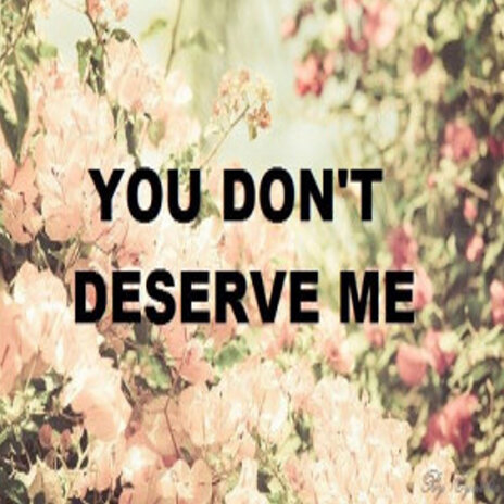 You Don't Deserve Me cover art