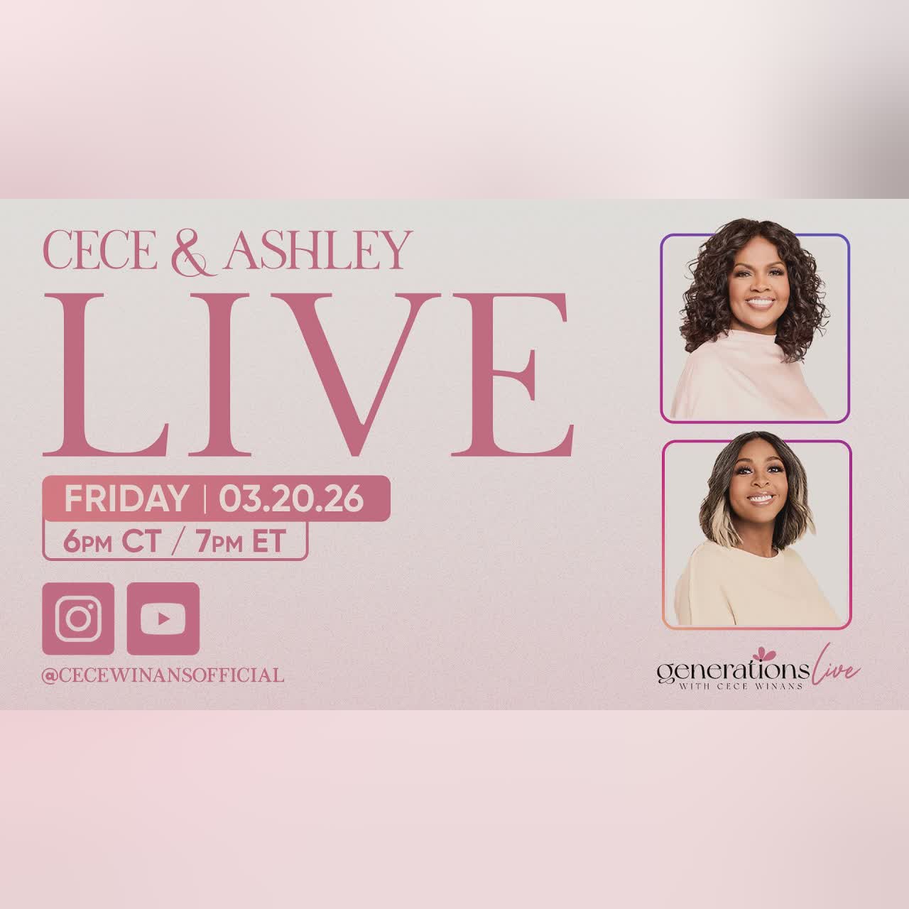 CeCe & Ashley LIVE: What You Need to Know About Generations LIVE ’26! 💕 cover art