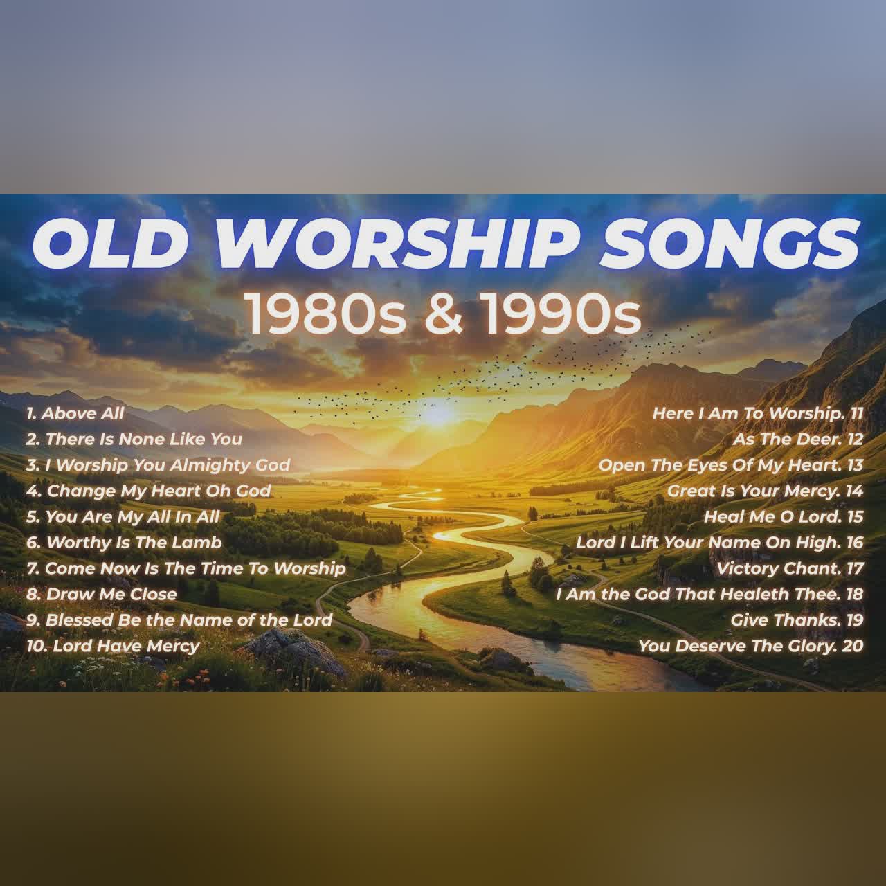 Amazing Old Worship Songs with Lyrics from the 1980s & 1990s | Nonstop Christian Playlist cover art