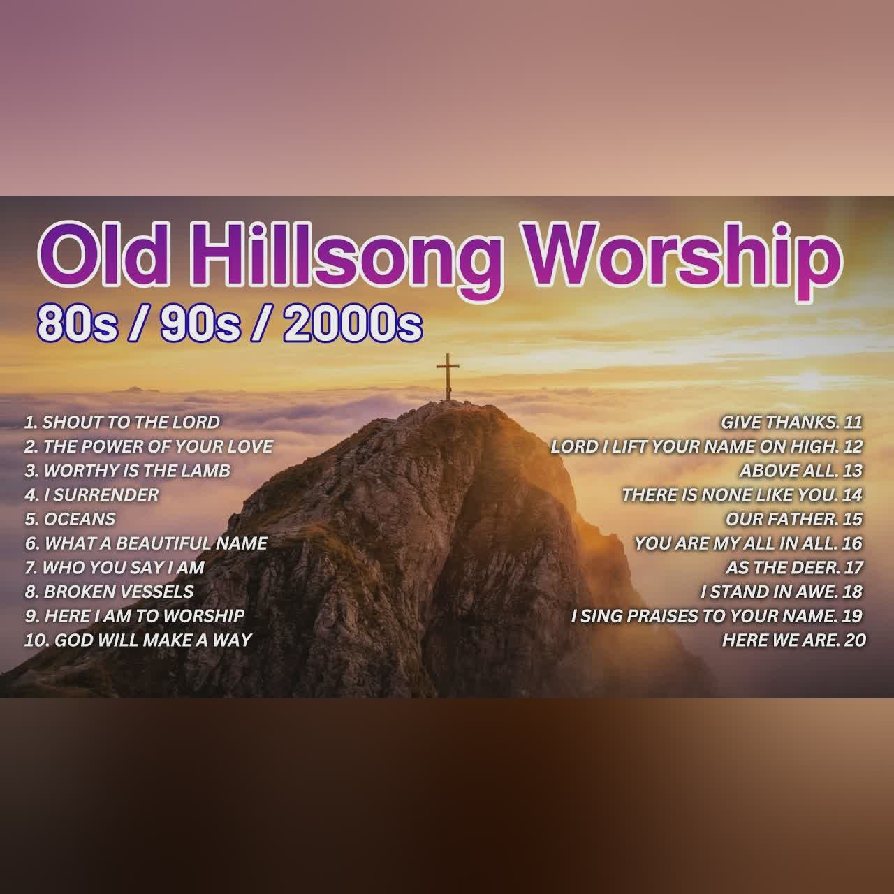 Old Hillsong Worship Songs with Lyrics from 80s / 90s / 2000s | Nonstop Classic Worship Playlist cover art