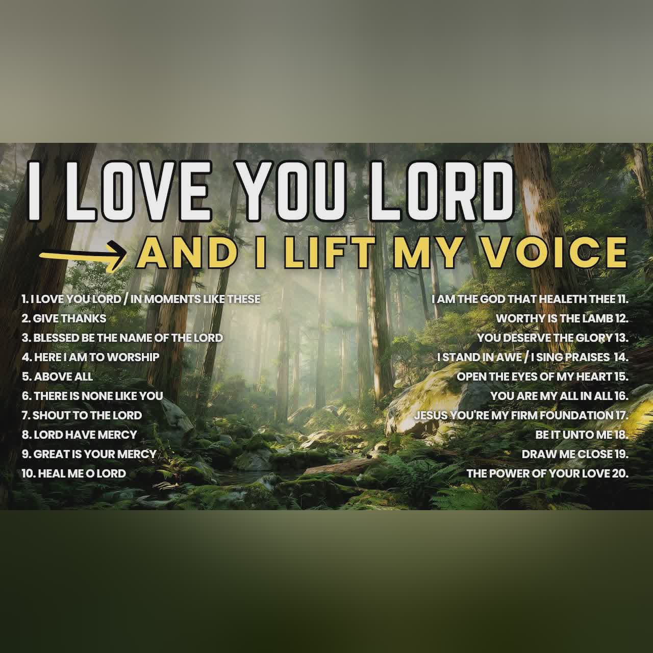 I Love You Lord and I Lift My Voice | 80s & 90s Worship Songs That We Love | Worship Again cover art
