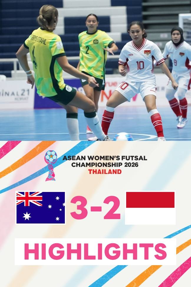 ASEAN Women's Futsal Championship 2026 - Highlight Australia vs Indonesia